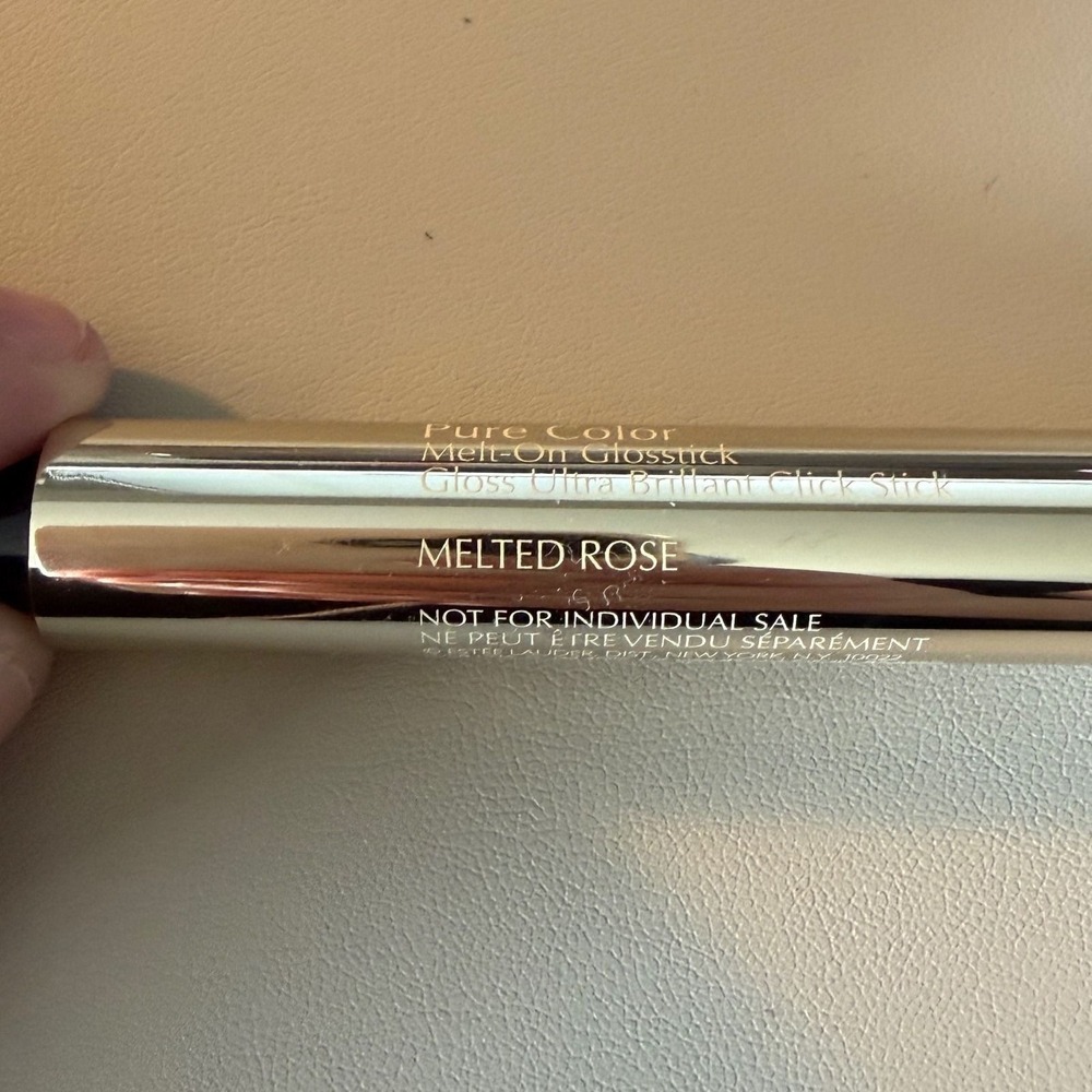 Estee Lauder Pure Color Melt-On Glosstick Melted Rose High Shine Lip Gloss Stick - Picture 2 of 4